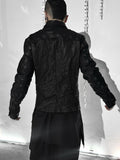 M.A+ Zipped Trucker Jacket with Silver Crosses