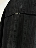 Marc Point V-neck Shirt with Rose Applique