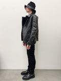 Masnada Paper Laminate Biker Jacket