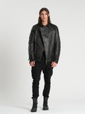 Masnada Paper Laminate Biker Jacket
