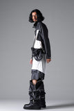 A.F Artefact Matte Coating Zip Wide Pants