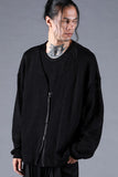 Dhygen Cotton Low Gauge Knit Cardigan Layered Pullover