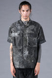 Dhygen Inkjet Print Open Collar Half Sleeve Shirt