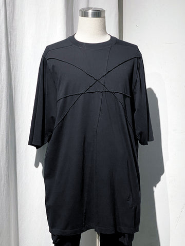 Rick Owens Luxor Penta Patchwork Seams Jumbo SS Tee