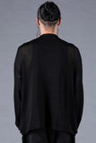 Dhygen Cotton Low Gauge Knit Cardigan Layered Pullover