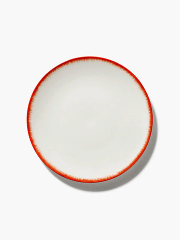 Serax Starter Plate L White/Red Var.2 Dé
