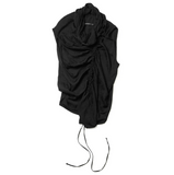 Julius Mantra Cowl Neck Sleeveless Shirt