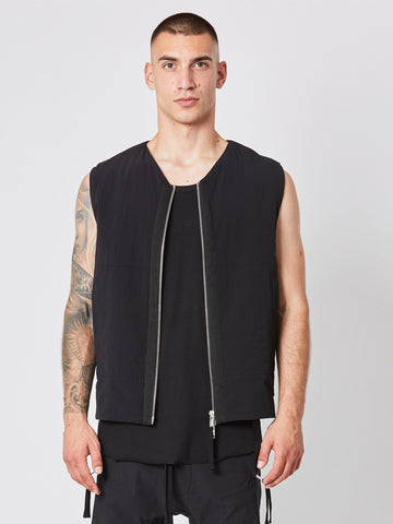 Thom Krom Front Zip Sleeveless Vest Jacket