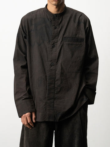 Towards Stock Shirt In False Indigo Dye Combed Cotton
