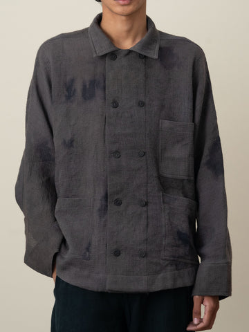 Towards Double Breasted Shirt in Merino Wool Mesh