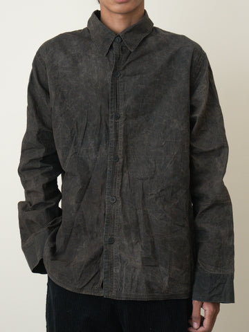 Towards Welt Shirt In Wax Resist Combed Cotton