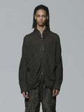 The Viridi-Anne Cotton Linen Zip Up Cardigan