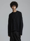The Viridi-Anne Cotton Linen Snap Button Cardigan