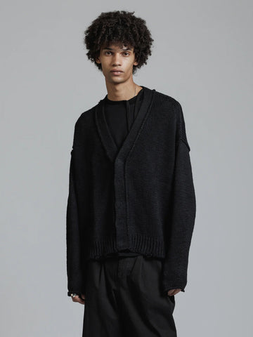 The Viridi-Anne Cotton Linen Snap Button Cardigan