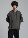 The Viridi-Anne Low Gauge Jeysey SS T-shirt Grey