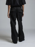 The Viridi-Anne Cotton Twill Wide Trousers