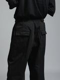 The Viridi-Anne Cotton Twill Wide Trousers
