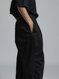 The Viridi-Anne Cotton Twill Wide Trousers
