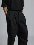 The Viridi-Anne Cotton Twill Wide Trousers