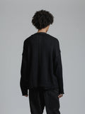 The Viridi-Anne Cotton Linen Snap Button Cardigan