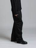 The Viridi-Anne Cotton Twill Wide Trousers