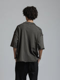 The Viridi-Anne Low Gauge Jeysey SS T-shirt Grey