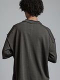 The Viridi-Anne Low Gauge Jeysey SS T-shirt Grey