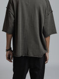 The Viridi-Anne Low Gauge Jeysey SS T-shirt Grey
