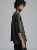 The Viridi-Anne Low Gauge Jeysey SS T-shirt Grey