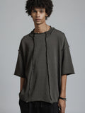 The Viridi-Anne Low Gauge Jeysey SS T-shirt Grey