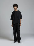 The Viridi-Anne Low Gauge Jersey SS T-shirt Black