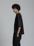 The Viridi-Anne Low Gauge Jersey SS T-shirt Black