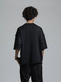 The Viridi-Anne Low Gauge Jersey SS T-shirt Black