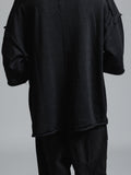 The Viridi-Anne Low Gauge Jersey SS T-shirt Black