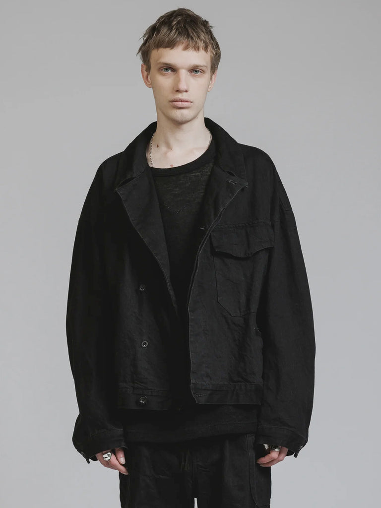 The Viridi-Anne Black Denim Jacket