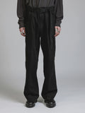 The Viridi-Anne Black Denim Wide Pants