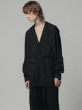 TVA Cotton Linen V Shirt