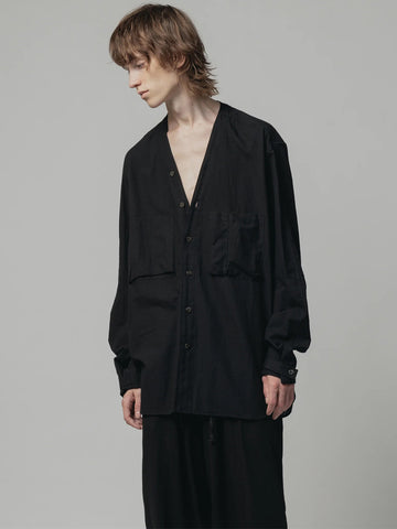TVA Cotton Linen V Shirt