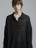 The Viridi-Anne Linen Button Polo