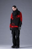 Dhygen Distressed Intarsia Knit Pullover