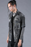 Dhygen Inkjet Print Open Collar Half Sleeve Shirt