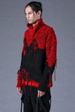Dhygen Distressed Intarsia Knit Pullover