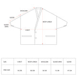 Depression Black Kimono Blazer