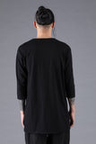 D.Hygen Soft Cotton Jersey Slit T-shirt