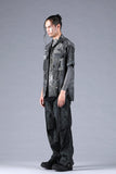 Dhygen Inkjet Print Open Collar Half Sleeve Shirt