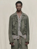 Ziggy Chen Cropped Patchwork Jacket