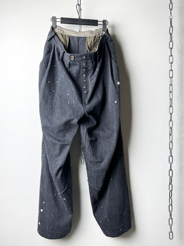 Ziggy Chen Wide Leg Denim Trousers