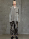Ziggy Chen Gathered Long Sleeve T-shirt