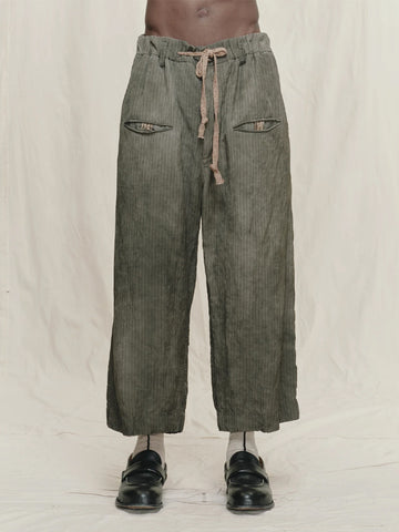 Ziggy Chen Striped Drawstring Trousers