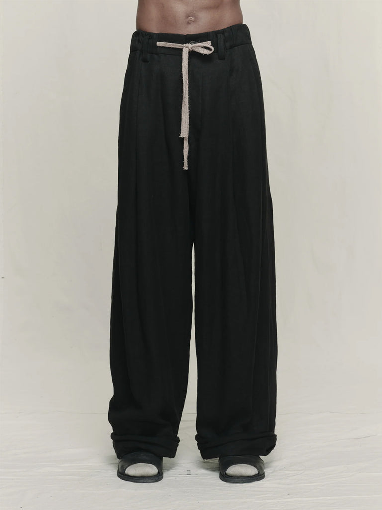 Ziggy Chen Rolled Up Wide Leg Trousers